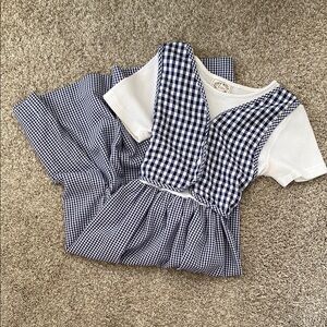 Vintage Gingham Midi Dress